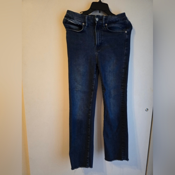 NWOT Good American Always Fits Good Classic Slim Straight Jeans Size 6-12 - Picture 8 of 9